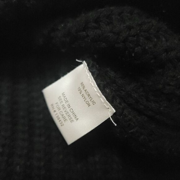 ModCloth Black Multicolor Stripe Knit Pullover Sweater Womens Size Large - Picture 5 of 7